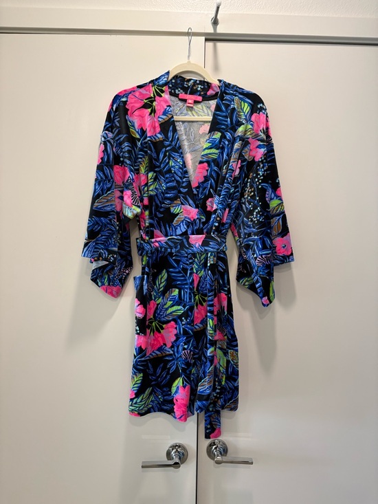 Lilly Pulitzer Other - Lilly Pulitzer Plush Velour Kimono Robe